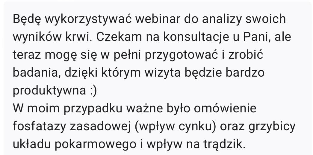Zdjęcie produktu Masterclass - "Analiza przypadku z omówieniem wyników badań - endometrioza, niepłodność, problemy jelitowe"