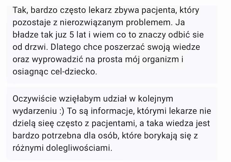 Zdjecie 7 produktu Masterclass - "Analiza przypadku z omówieniem wyników badań - endometrioza, niepłodność, problemy jelitowe"
