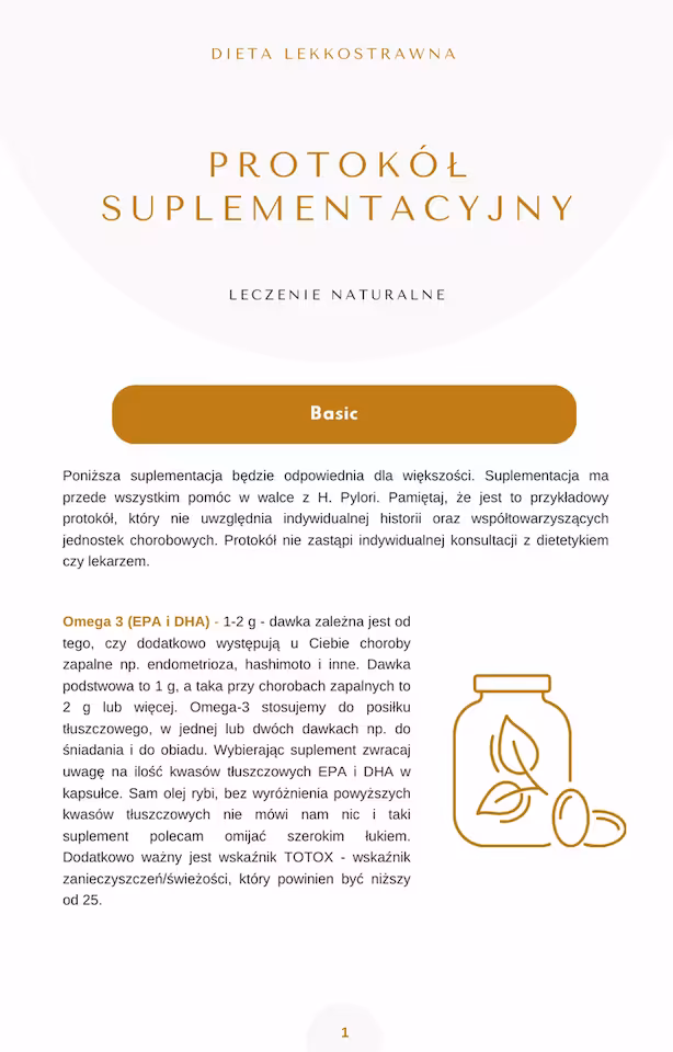 Zdjecie 2 produktu Helicobacter pylori protokół suplementacyjny