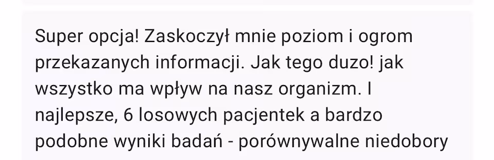 Zdjecie 18 produktu Masterclass - "Analiza przypadku z omówieniem wyników badań - endometrioza, niepłodność, problemy jelitowe"