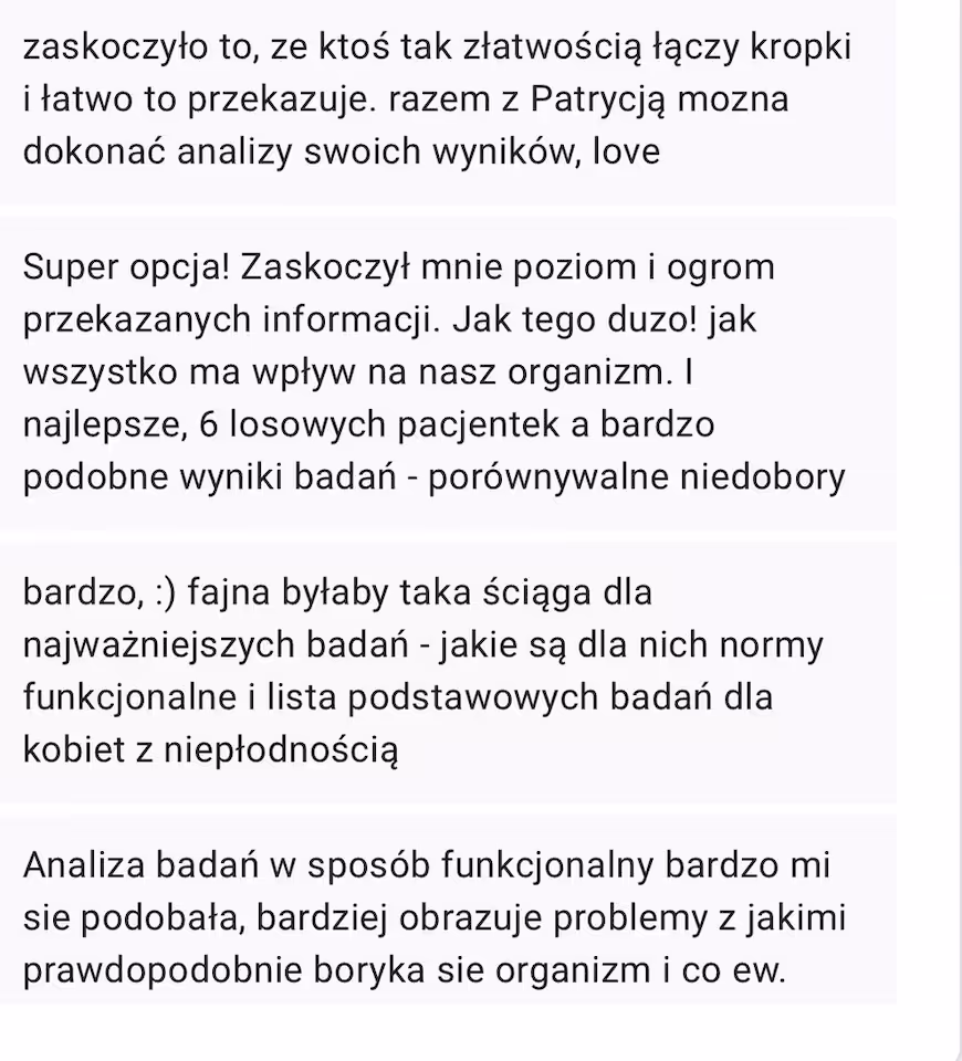 Zdjecie 9 produktu Masterclass - "Analiza przypadku z omówieniem wyników badań - endometrioza, niepłodność, problemy jelitowe"