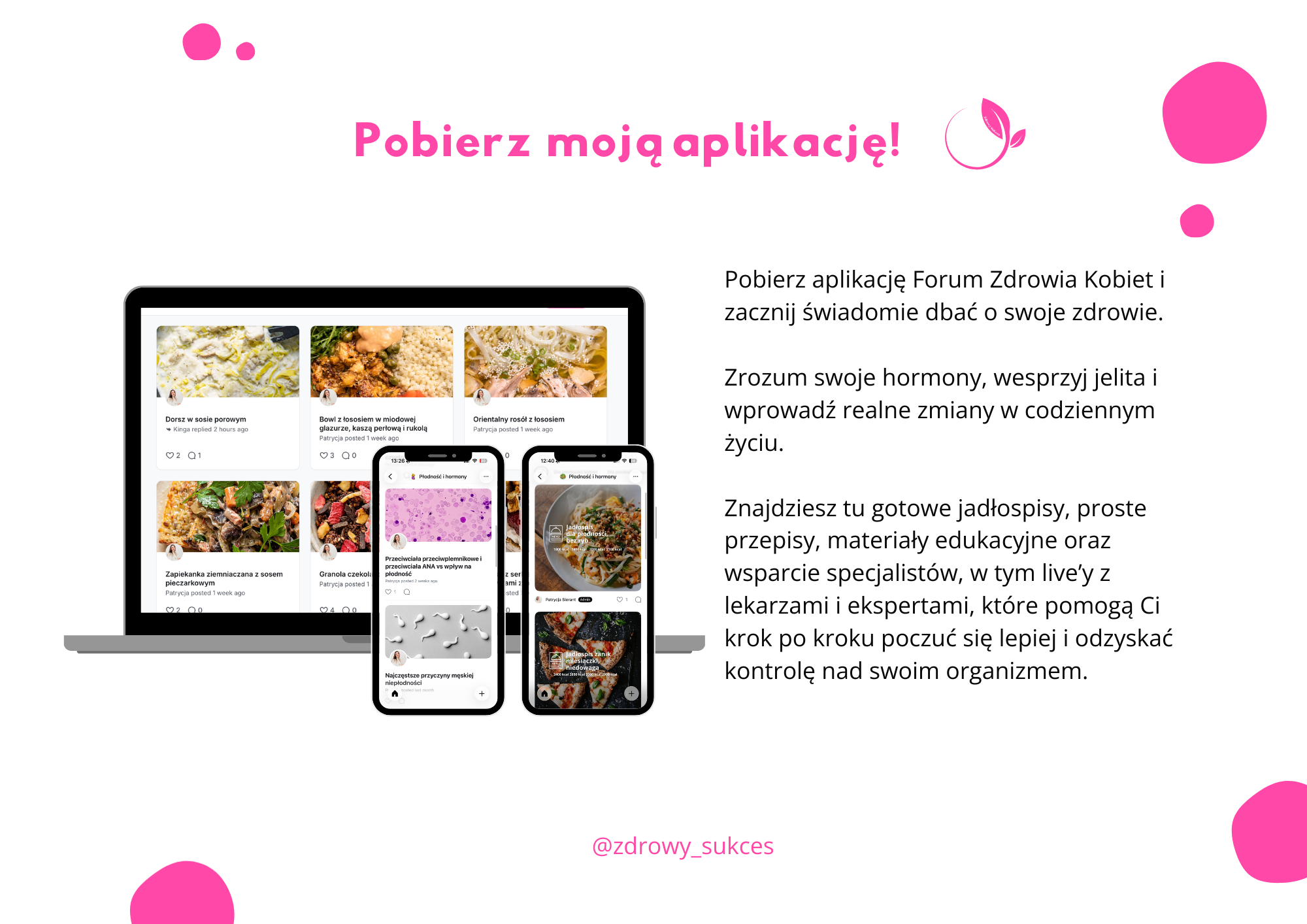 Grafika promujaca Forum Zdrowia Kobiet