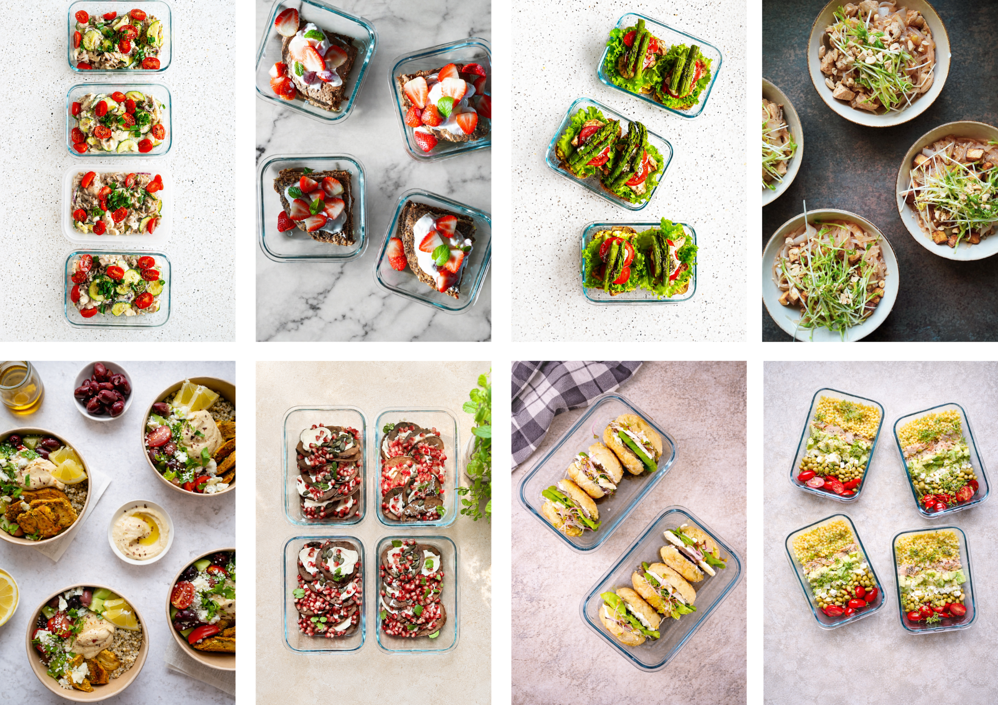 Przeciwzapalne posiłki na wynos. System meal prep dieta.